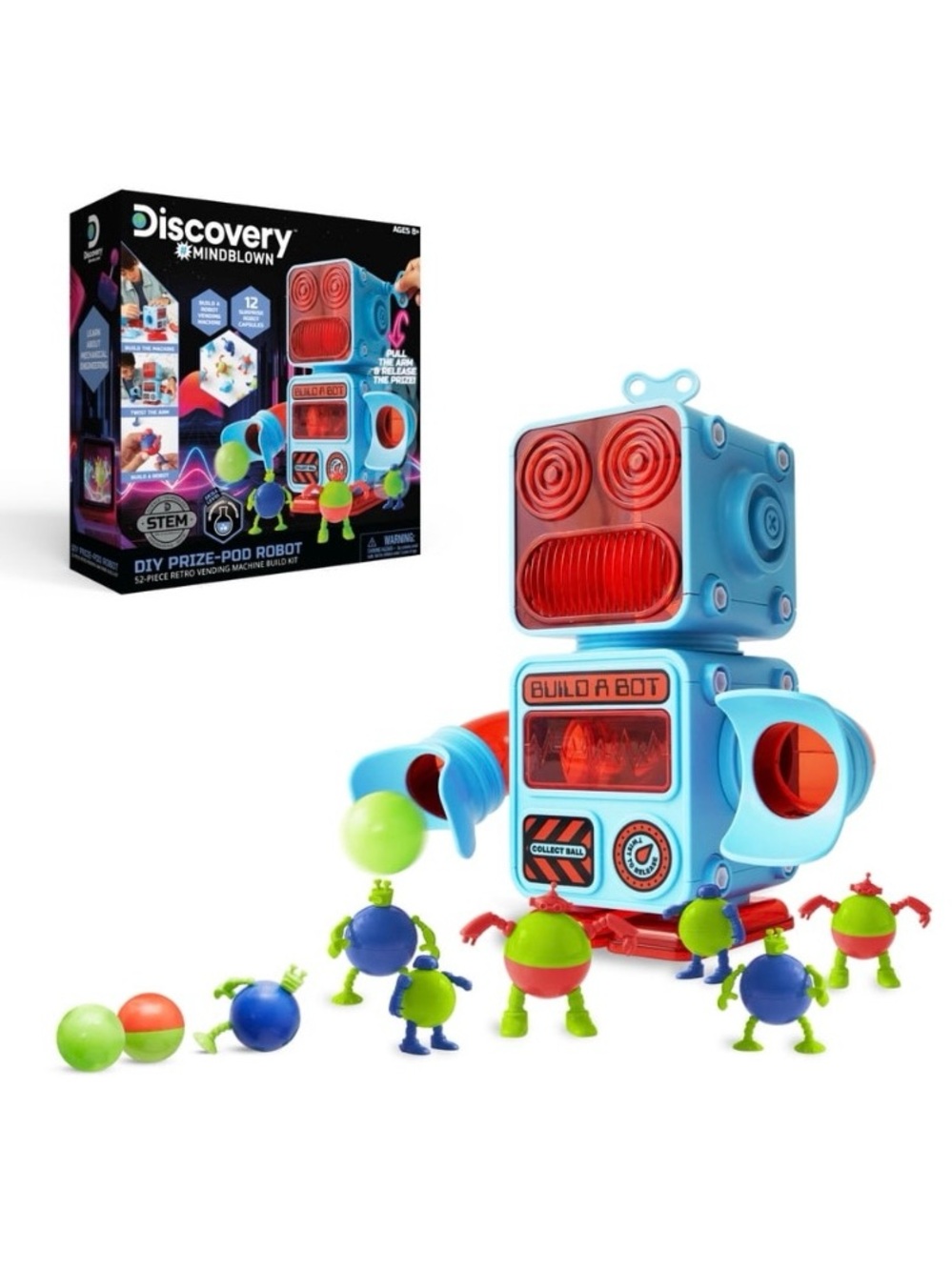 NIB. DISCOVERY Build-A-Bot Prize-Pod Kids STEM Toy